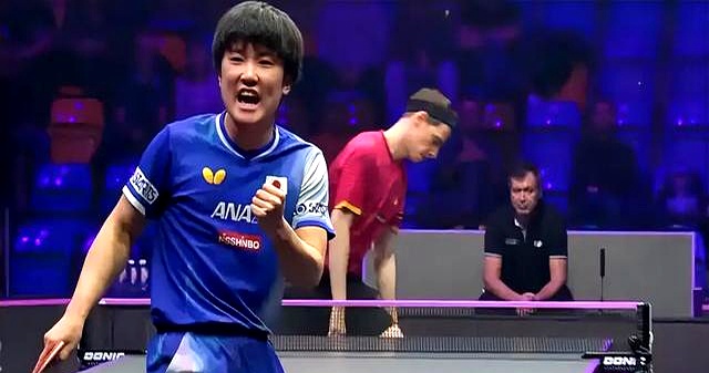 德国队完胜奥地利队，张本智和惊艳四座